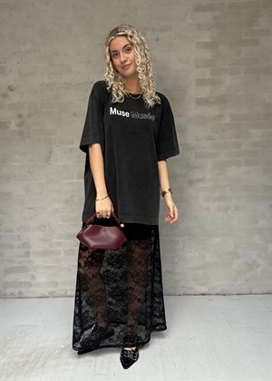 Muse enkelt logo oversize tee Sort Copenhagen Muse